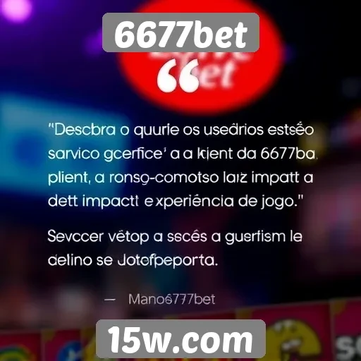 Opiniões de usuários sobre o serviço ao cliente no 6677bet